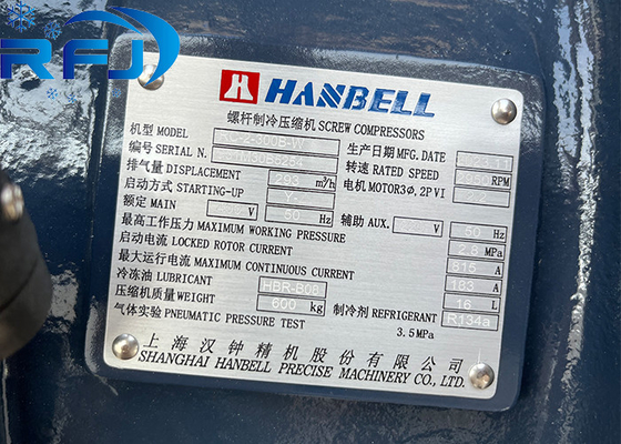 Hanbell Screw Compressor RC-2-300B-W 67HP For Refrigeration Industry