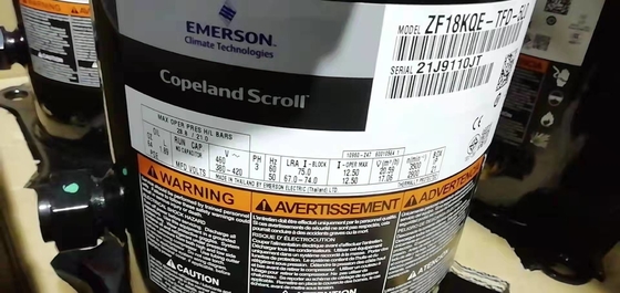 Компрессор компрессора ZB21KQE-PFJ-558 Copeland переченя 3HP Copeland герметичный для рефрижерации