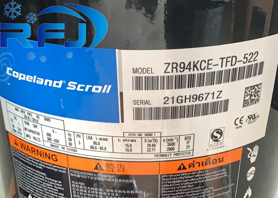 Копленд ZR94KCE-TFD-522 серии ZR Скрулл компрессор 8 л.с. высокоэффективный 3 фазы