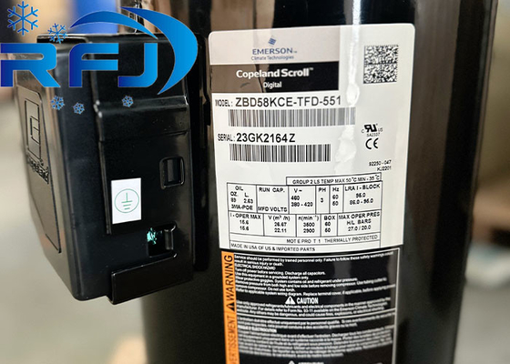 Рефрижераторный компрессор серии ZBD Copeland 8HP ZBD58KCE-TFD-551