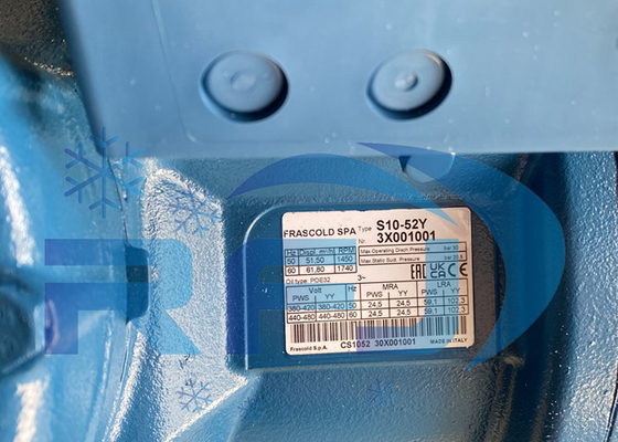 S10-52Y Полугерметические компрессоры Рефрижерационный компрессор R134a 380~420V-3-50Hz 440~480V-3-60Hz