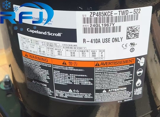 Низкотемпературный скруточный компрессор ZP485KCE-TWD-522 для коммерческих холодильных систем