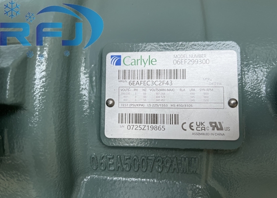 Компрессор с поршнями промышленного класса Carlyle 06EF299300 с испытанием PSI/KPA 3 PH