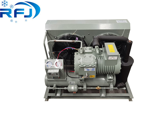 Прочный 3-5 HP низкотемпературный открытый полузакрытый конденсаторный агрегат с воздушным охлаждением для промышленного охлаждения