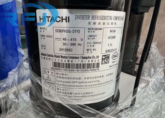 R410A Рефрижераторный компрессор HITACHI DC80PHDG-D1Y2 для охлаждения
