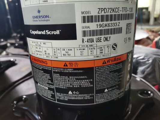 HVAC компрессора кондиционирования воздуха ZPD72KCE-TFD-130 6HP Copeland